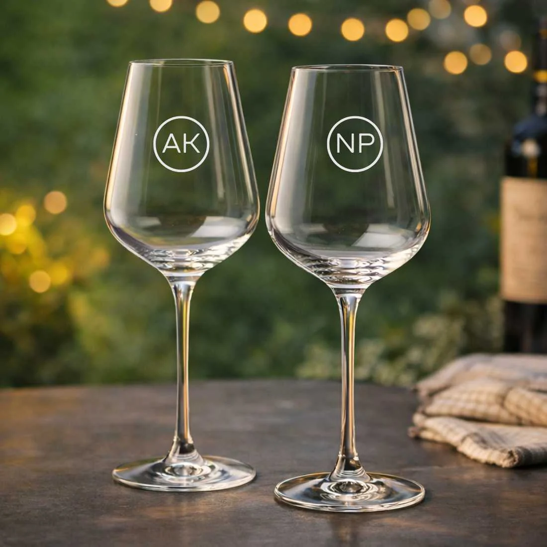 Customisable Wine Glass with Initial - Engraved Premium Wine Glasses - Image 5