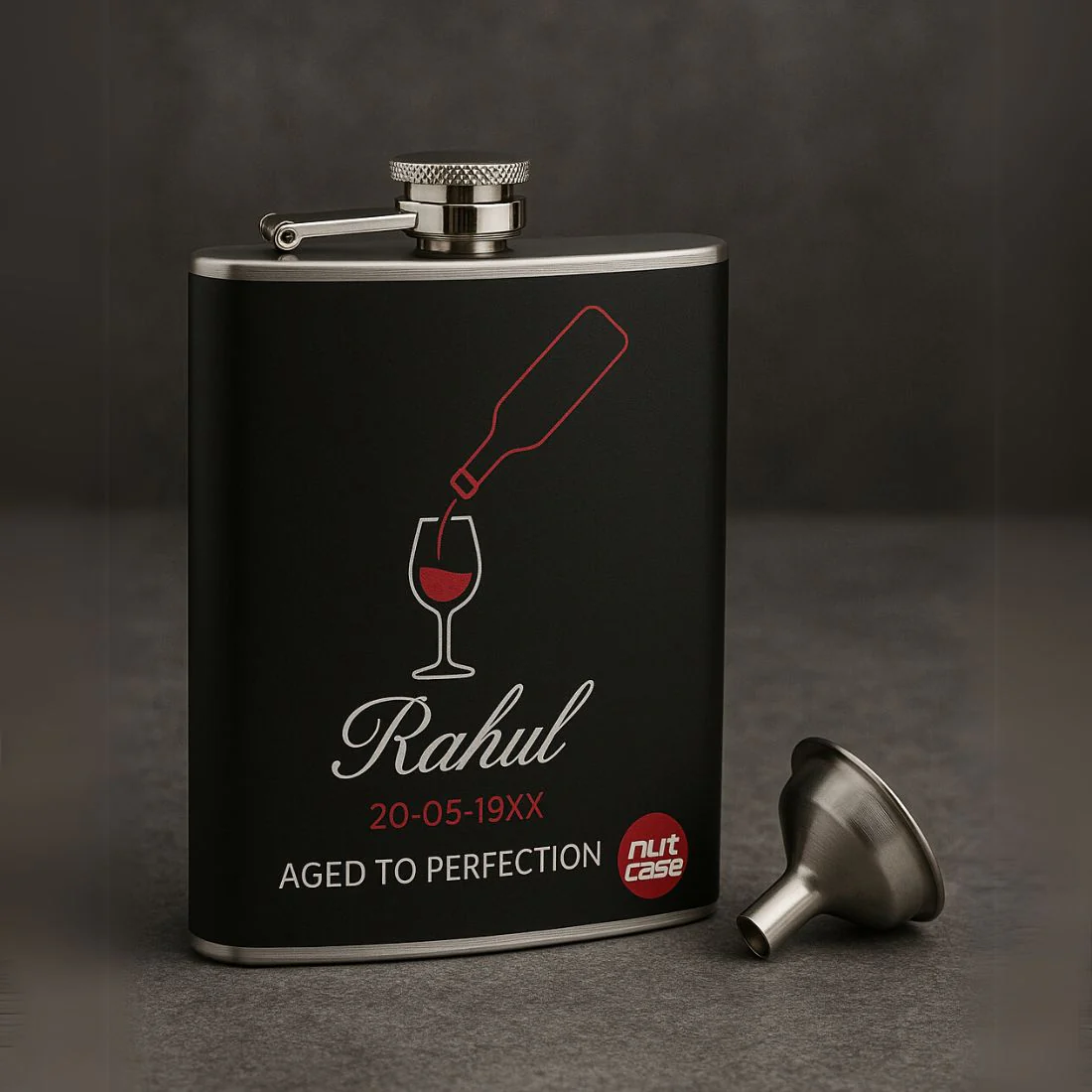 Groomsman Gifts Personalized Hip Flask With Funnel - Image 2
