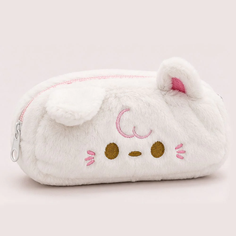 Customised Pencil Pouch with 3D Ears | Birthday Gift for Kids | Plush Faux Fur Pencil Box - Image 15