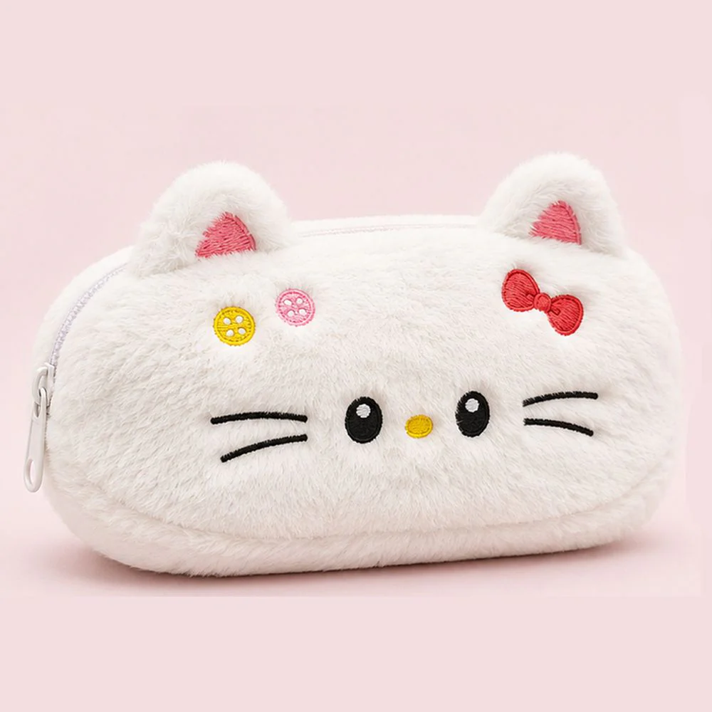 Customised Pencil Pouch with 3D Ears | Birthday Gift for Kids | Plush Faux Fur Pencil Box - Image 27