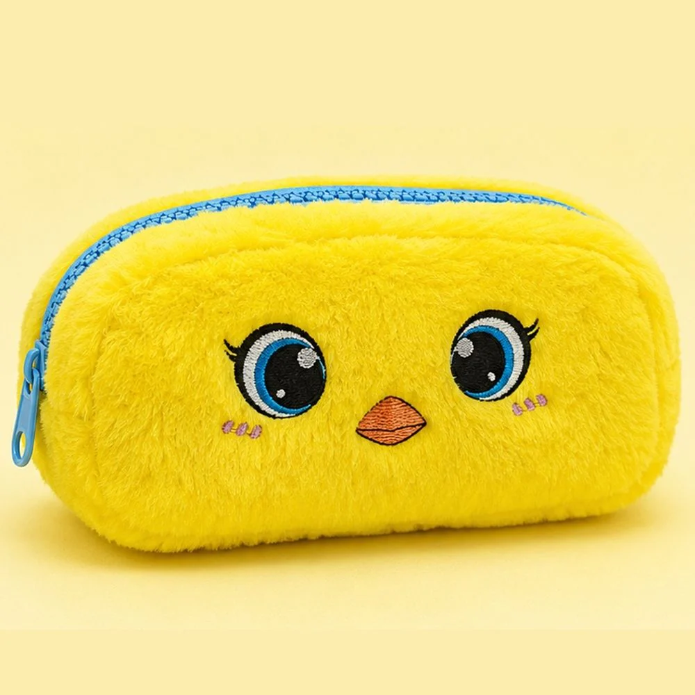 Customised Pencil Pouch with 3D Ears | Birthday Gift for Kids | Plush Faux Fur Pencil Box - Image 8