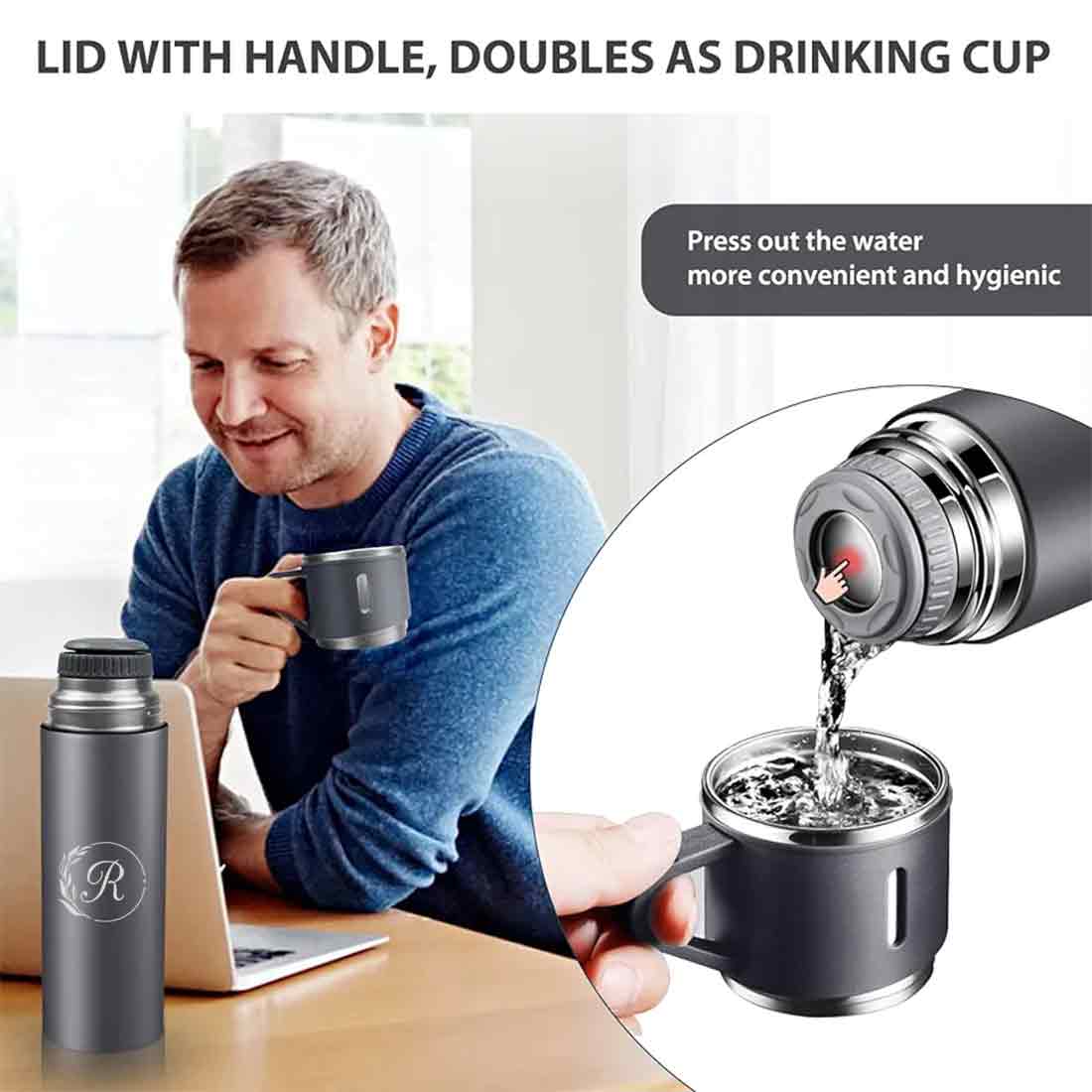 Customised Thermos Bottle With Cups Set for Travel Outdoor - Image 18