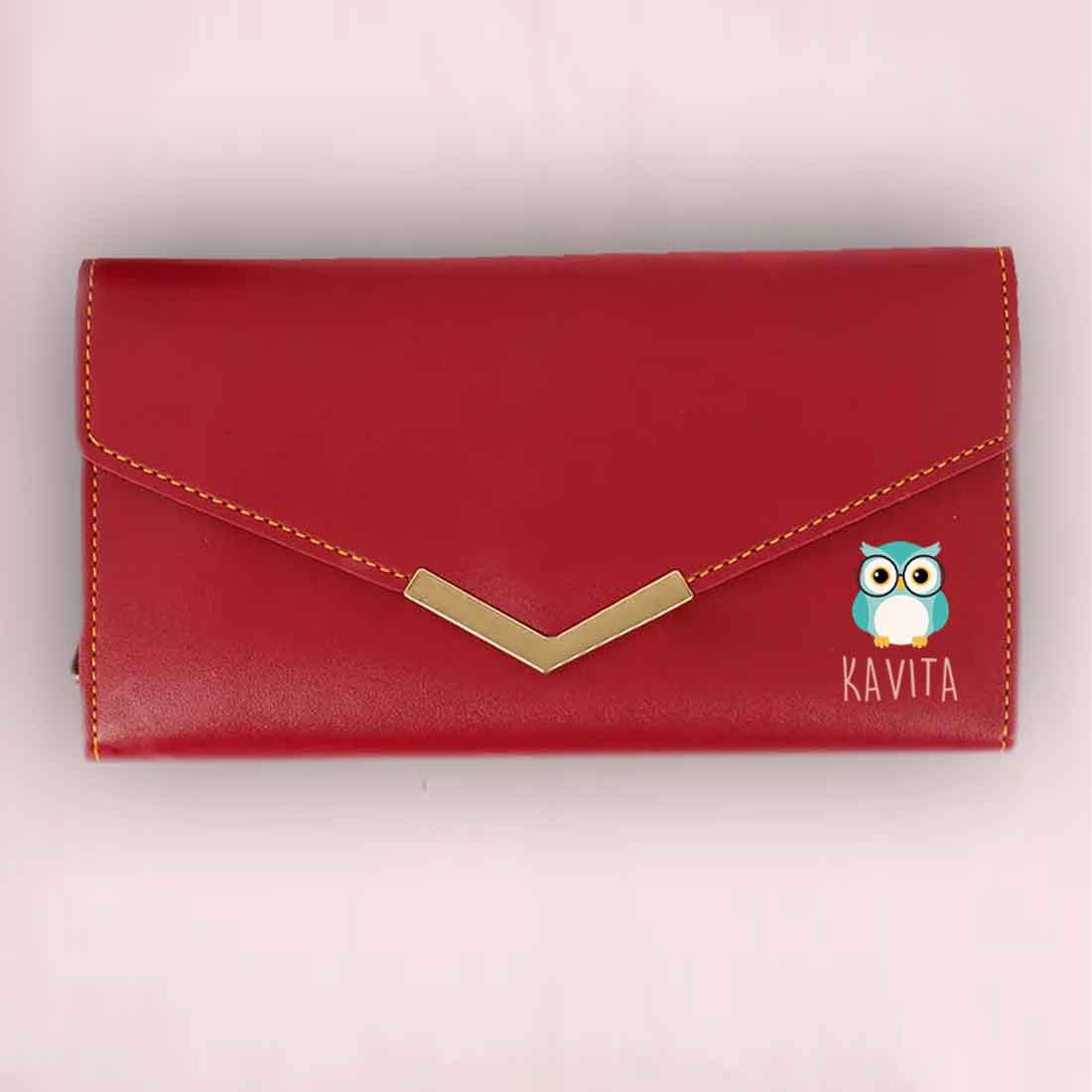 Customized Ladies Purse with Name - Faux Leather Clutch Purses for Women - Image 21