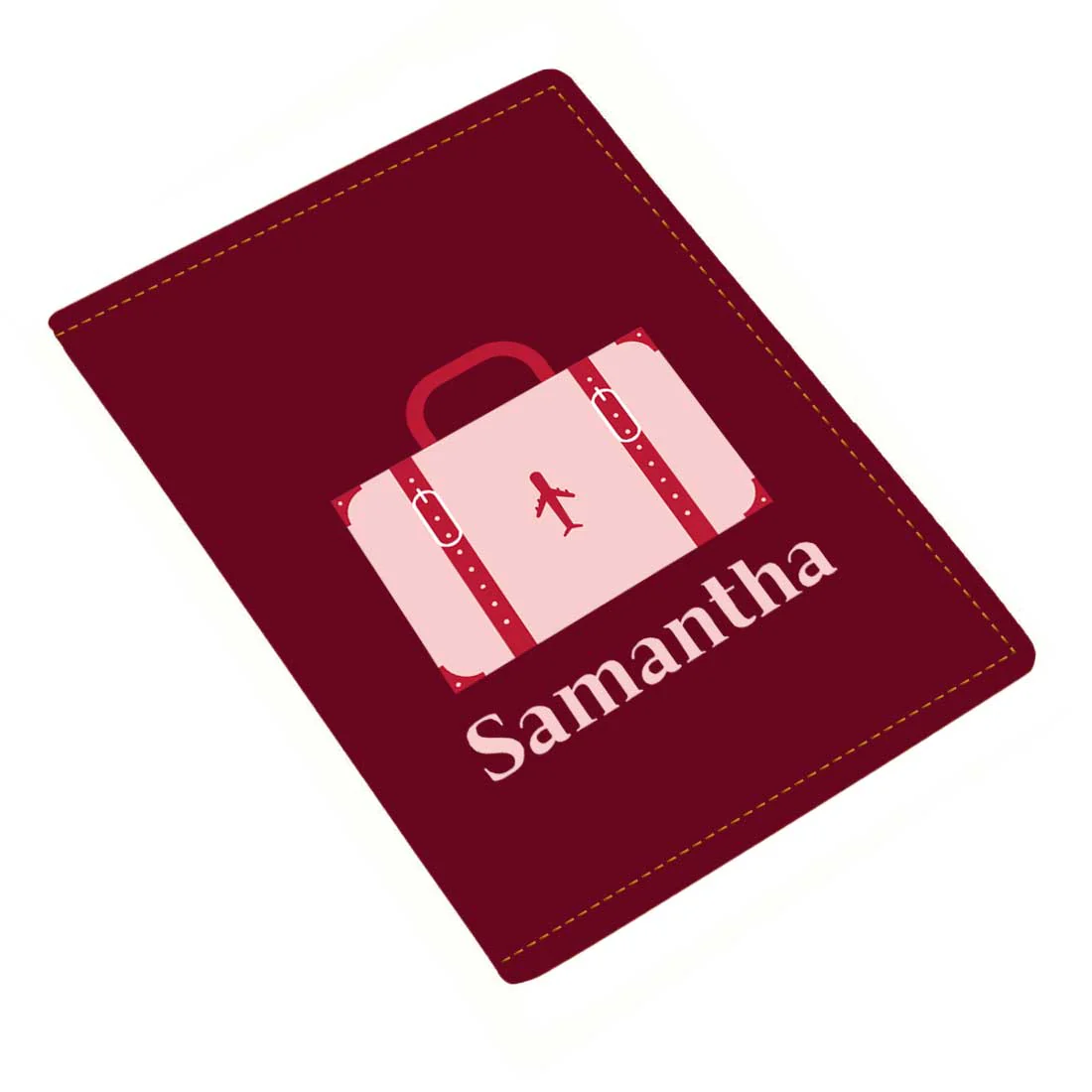 Customizable Passport Cover with Name Design PU Leather Passport Holder and Luggage Tag Set - Image 40