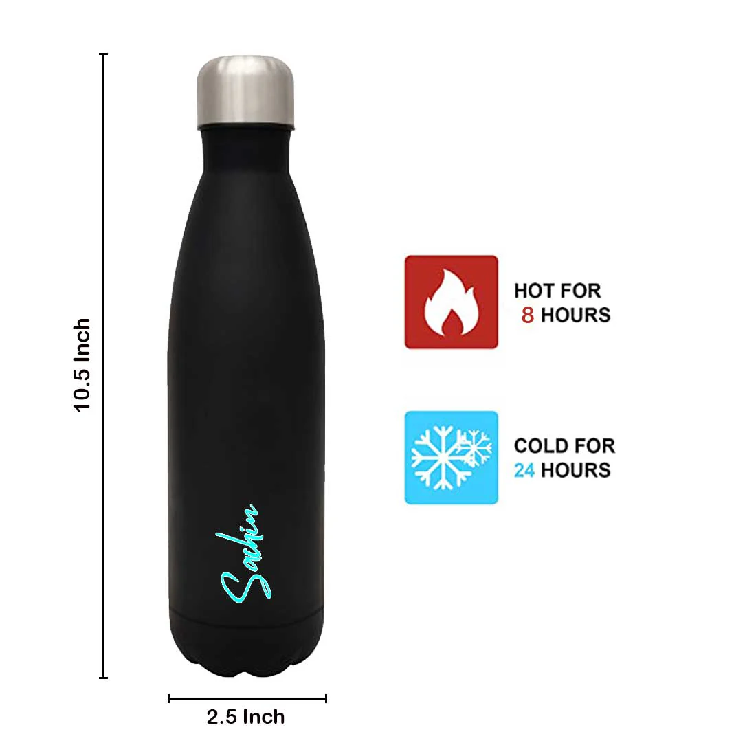 Customized Bottle with Name - Stainless Steel Insulated Cola Shape Water Bottle - Image 9