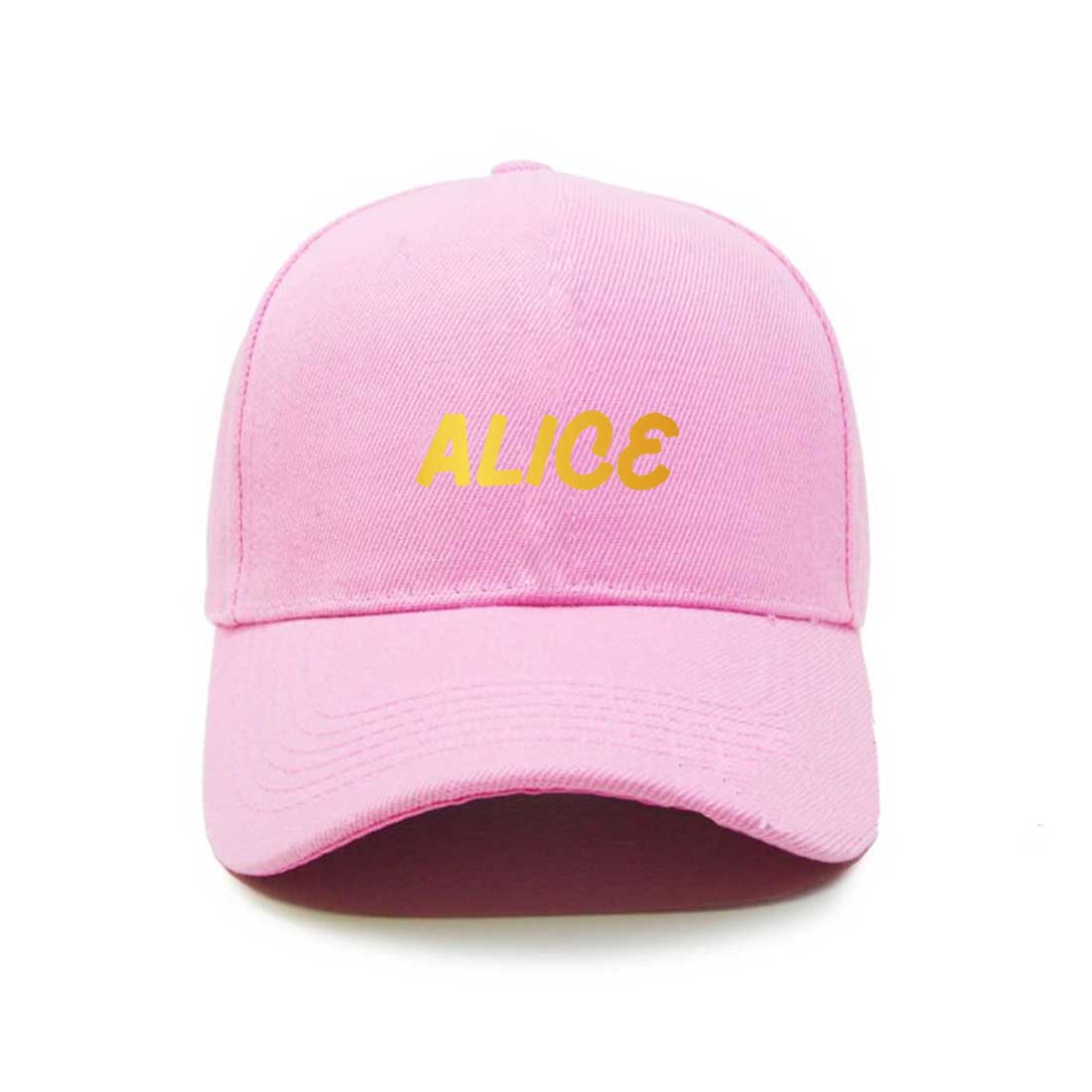Customized Caps with Name for Women-Pink - Image 7