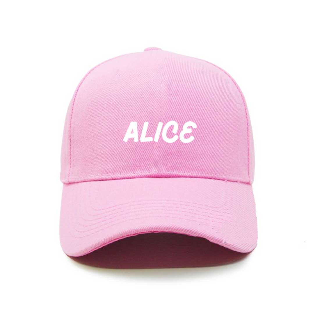 Customized Caps with Name for Women-Pink - Image 8