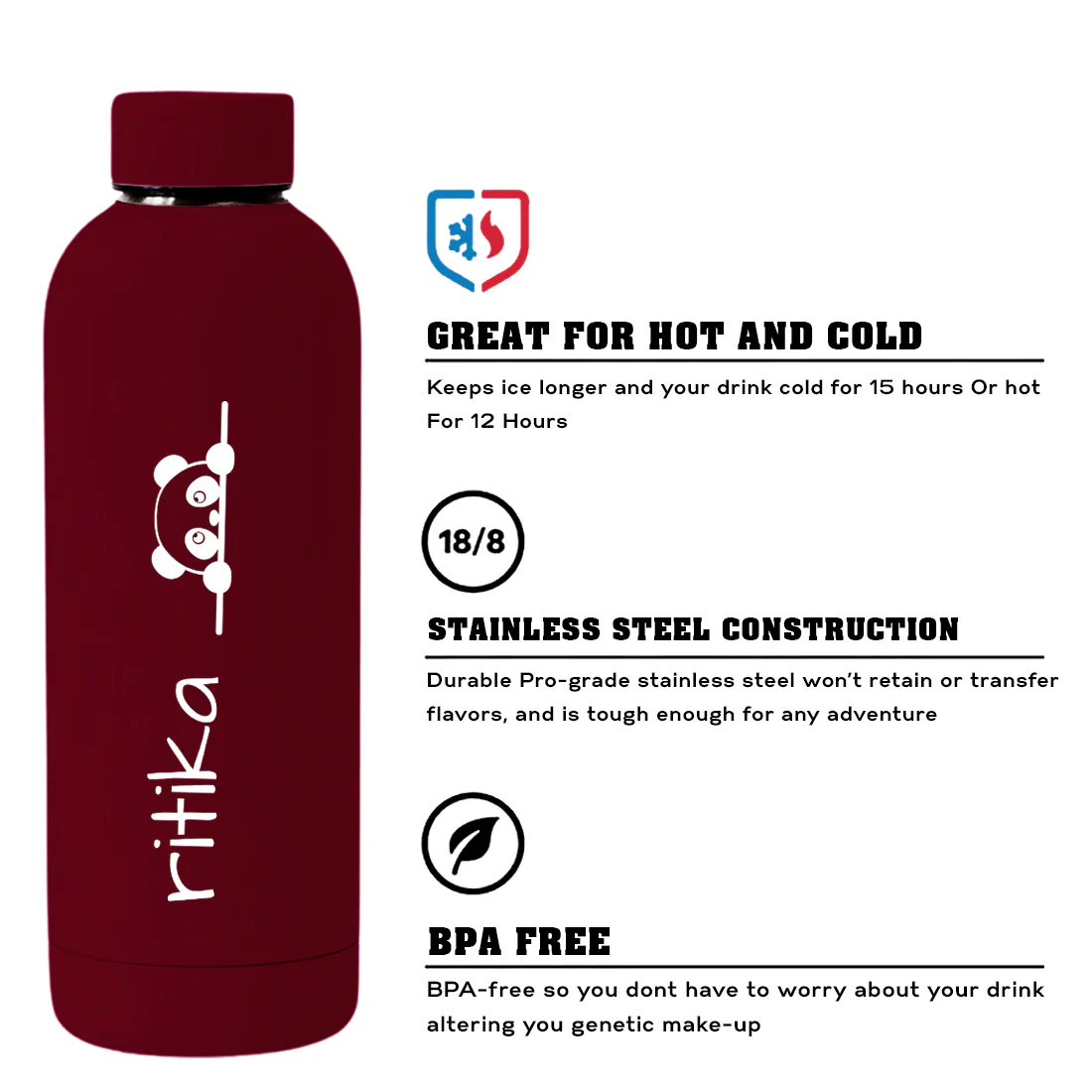 Customized Children's Stainless Steel Bottle – Double Insulated, BPA-Free, Leakproof Bottle for Travel, School, and Home - Image 12