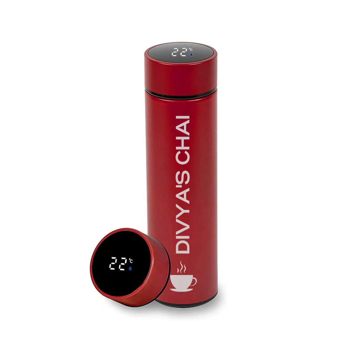 Personalized Flasks for Chai Flask With Temperature Display - Tea Lovers - Image 8