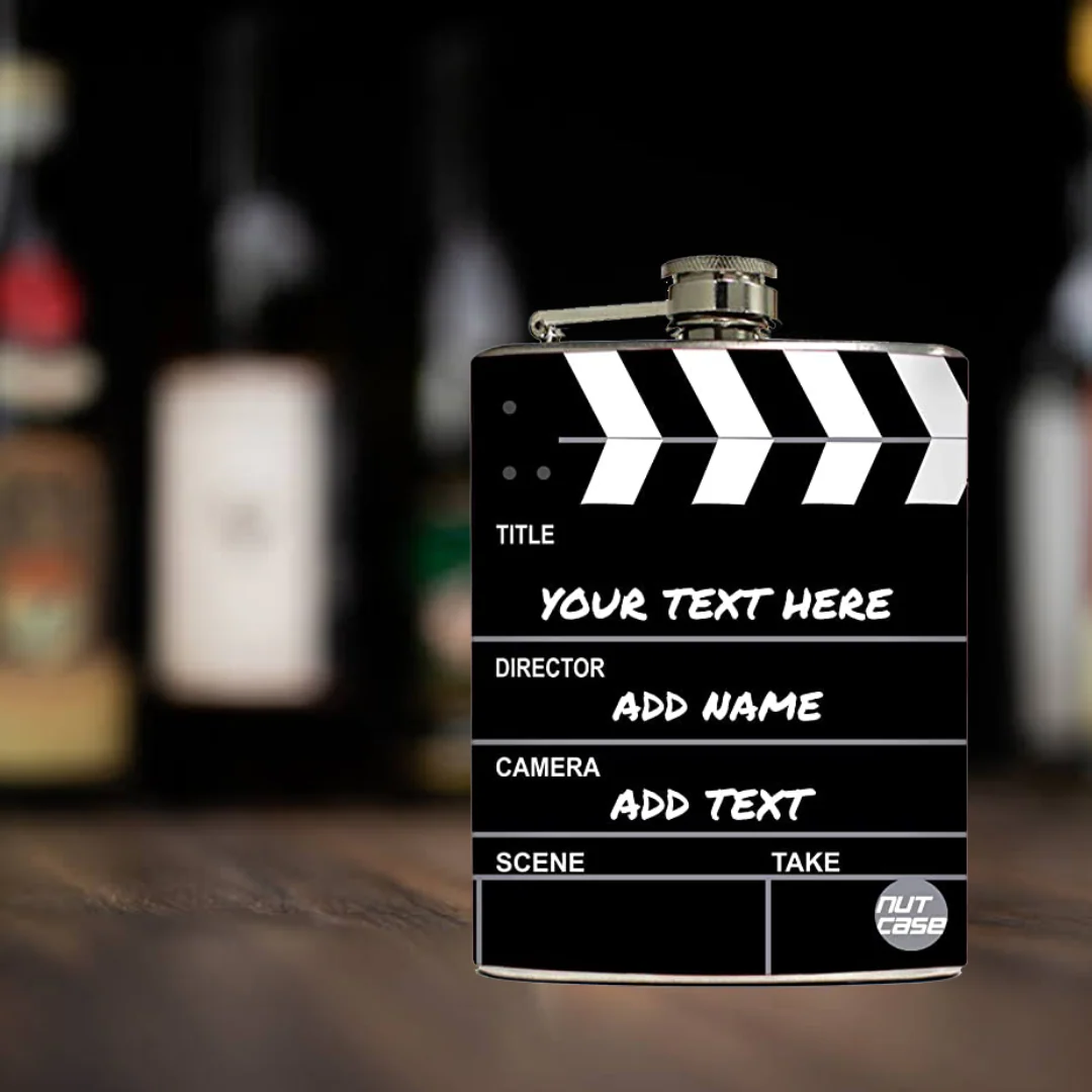 Personalized Gifts for Him Customised Hip Flask Gift Set with Funnel - Filmy