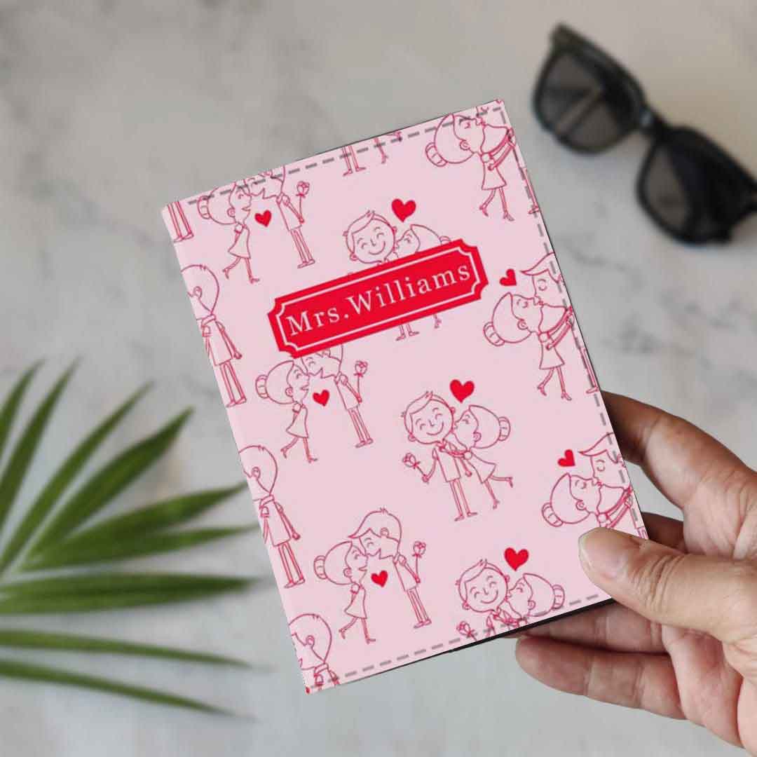Customized Couple Passport Holder Luggage Tag Gift Box- Mr Mrs Passport Sleeve and Bag Tag Set - Image 10