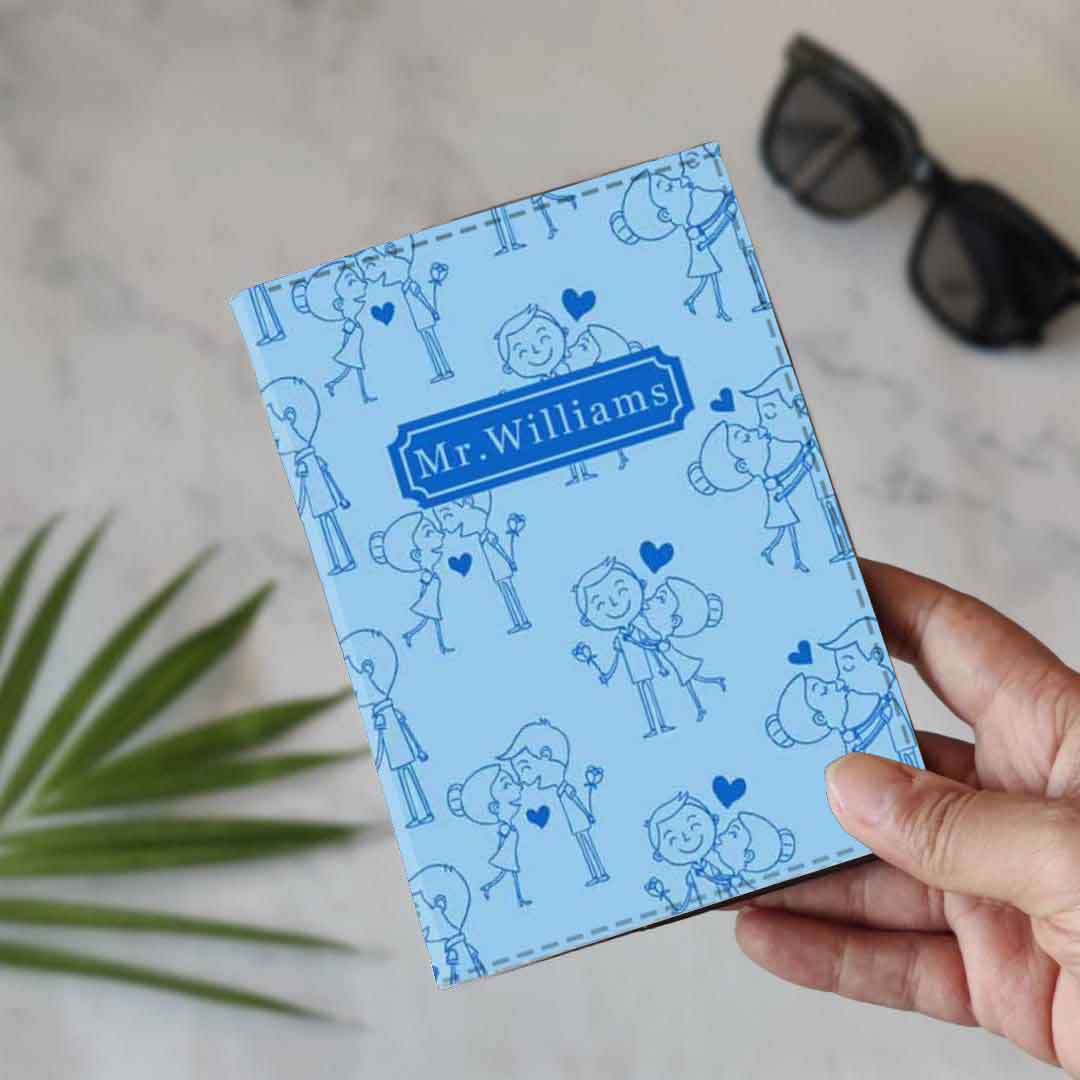 Customized Couple Passport Holder Luggage Tag Gift Box- Mr Mrs Passport Sleeve and Bag Tag Set - Image 8