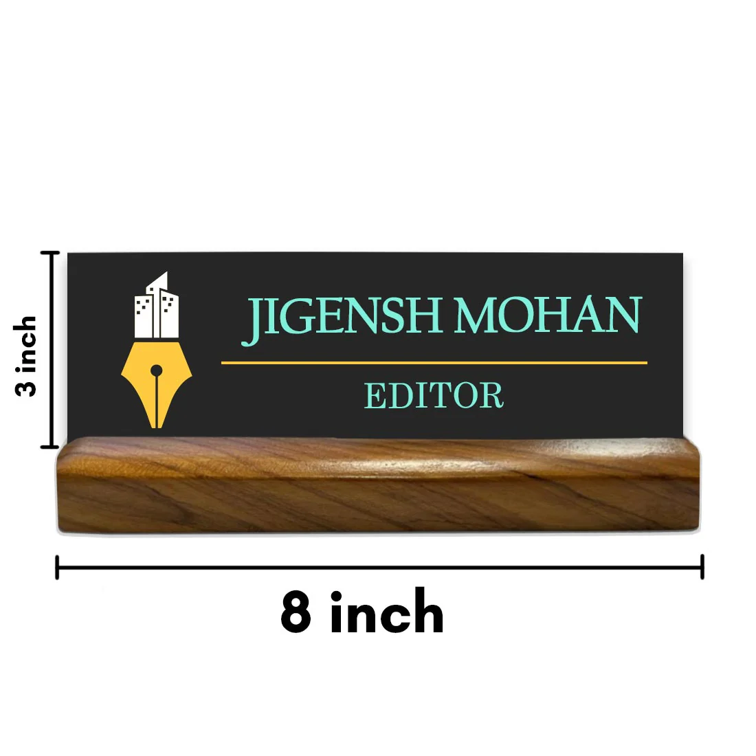 Editor Writer Desk Name Plate Customized Office Name Plates - Image 6