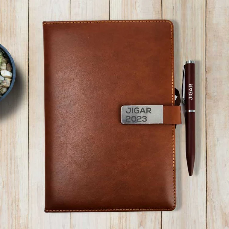Customized Diary and Pen with Name Gift Combo - Corporate Gift - Image 4