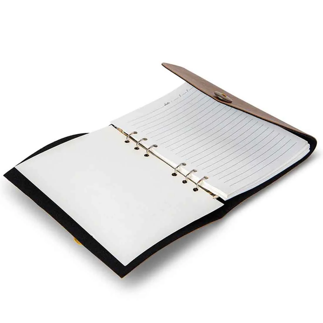 Customized Diary with Name and Charms Premium PU Leather Diaries and Brown Pen - Image 3