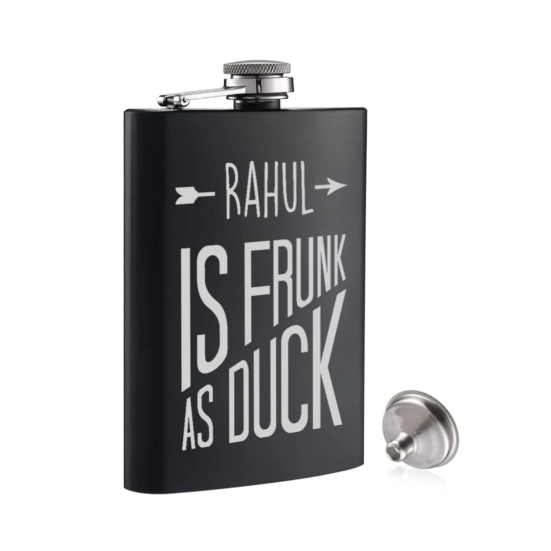 Custom Engraved Flask for Men with Funnel Anniversary Gift for Husband - Add Name - Image 4