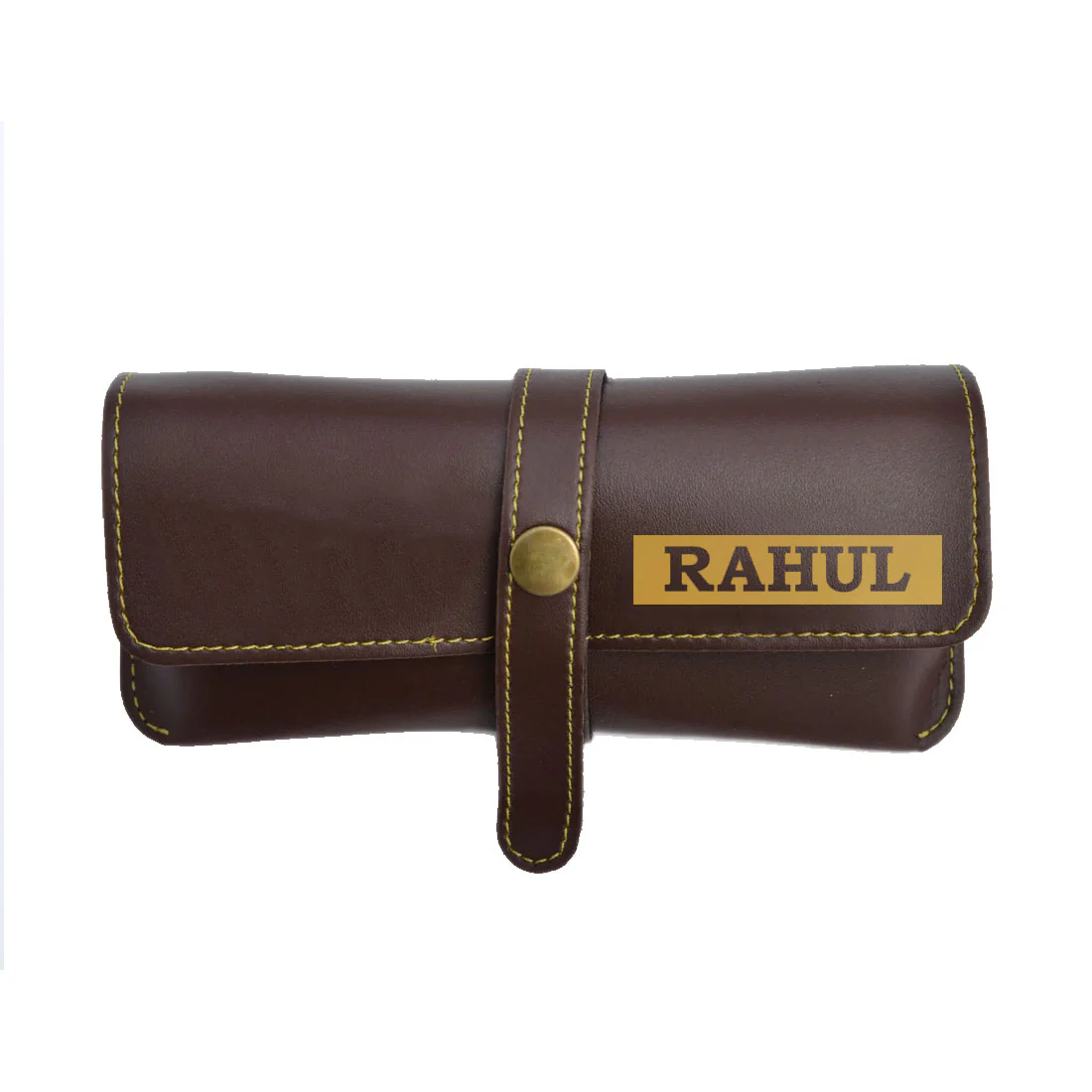 Personalised Glasses Case Custom Soft Pouch for Sunglass Holder - Premium Vegan Leather - Image 5