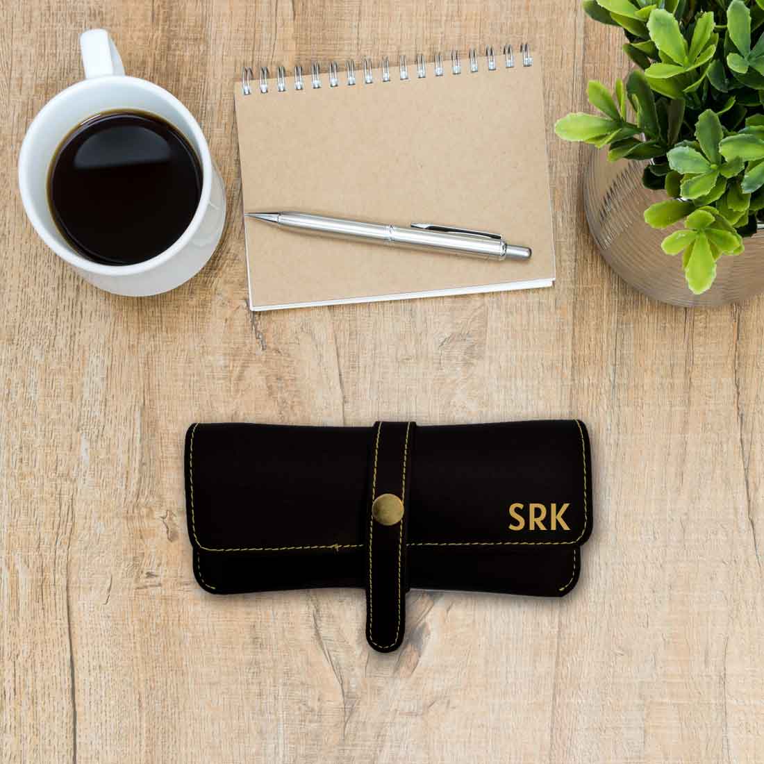 Sunglasses Case Personalised Eyewear Organizer Box for Specs - Premium Vegan Leather - Image 10