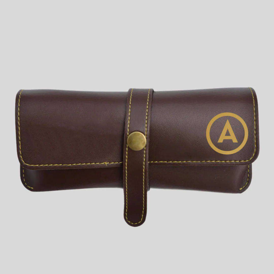 Customized Glasses Case EyeWear Sunglass Specs Holder - Premium Vegan Leather - Image 3