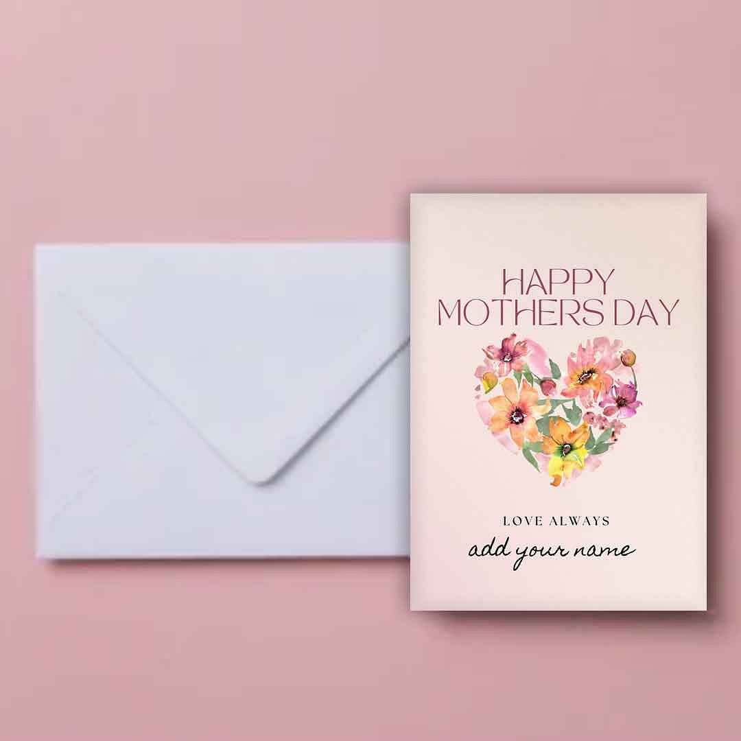 Customized Greeting Card Mother's Day Gift From Daughter- Flower - Image 2