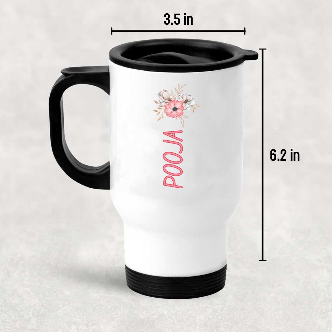 Customized Insulated Coffee Travel Mug with Lid - Image 4