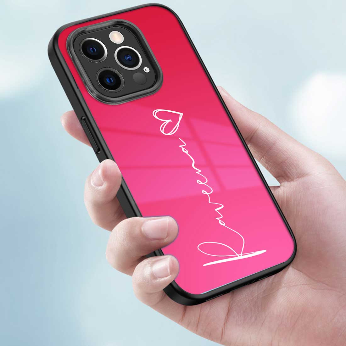 Customized iPhone 12 Pro Phone Case Mobile Cover With Signature Calligraphy Name - Image 3
