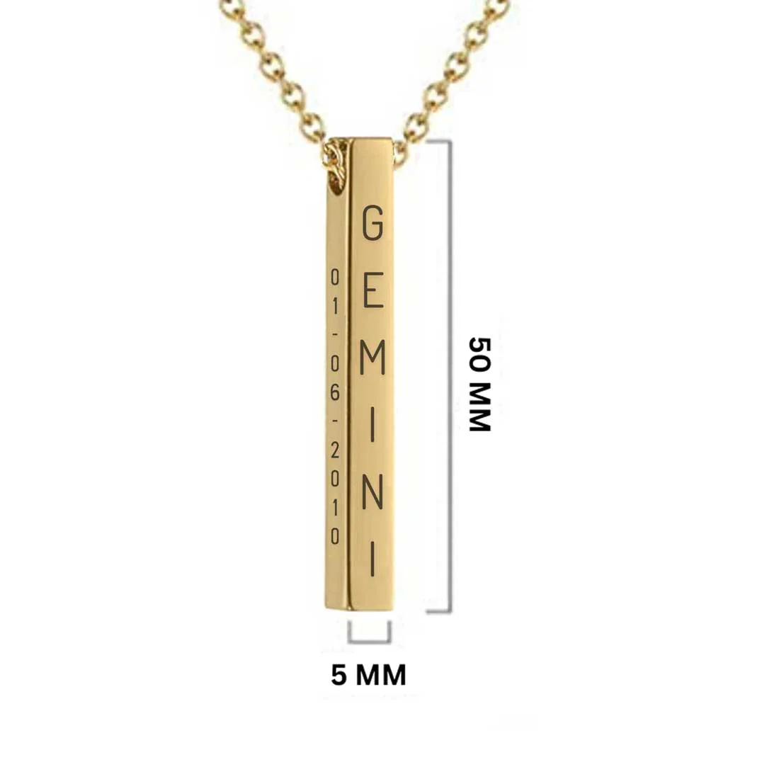Customized Jewelery Necklace Pendant With Name and Date Engraved Gifts for Women - Image 13