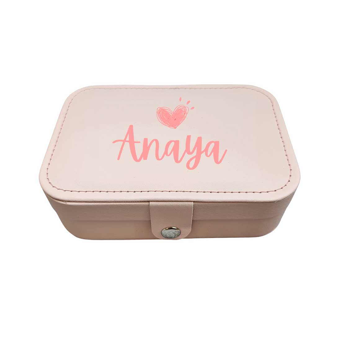 Customized Jewellery Storage Pouch for Girls Travel Storage Case for Rings Earrings and Pendants-Your Name - Image 10
