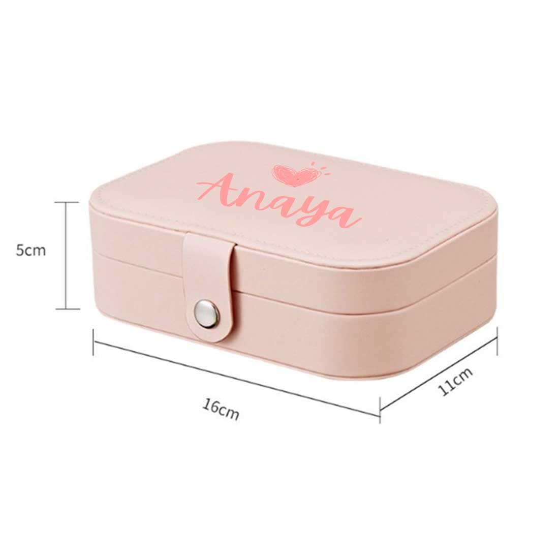 Customized Jewellery Storage Pouch for Girls Travel Storage Case for Rings Earrings and Pendants-Your Name - Image 11