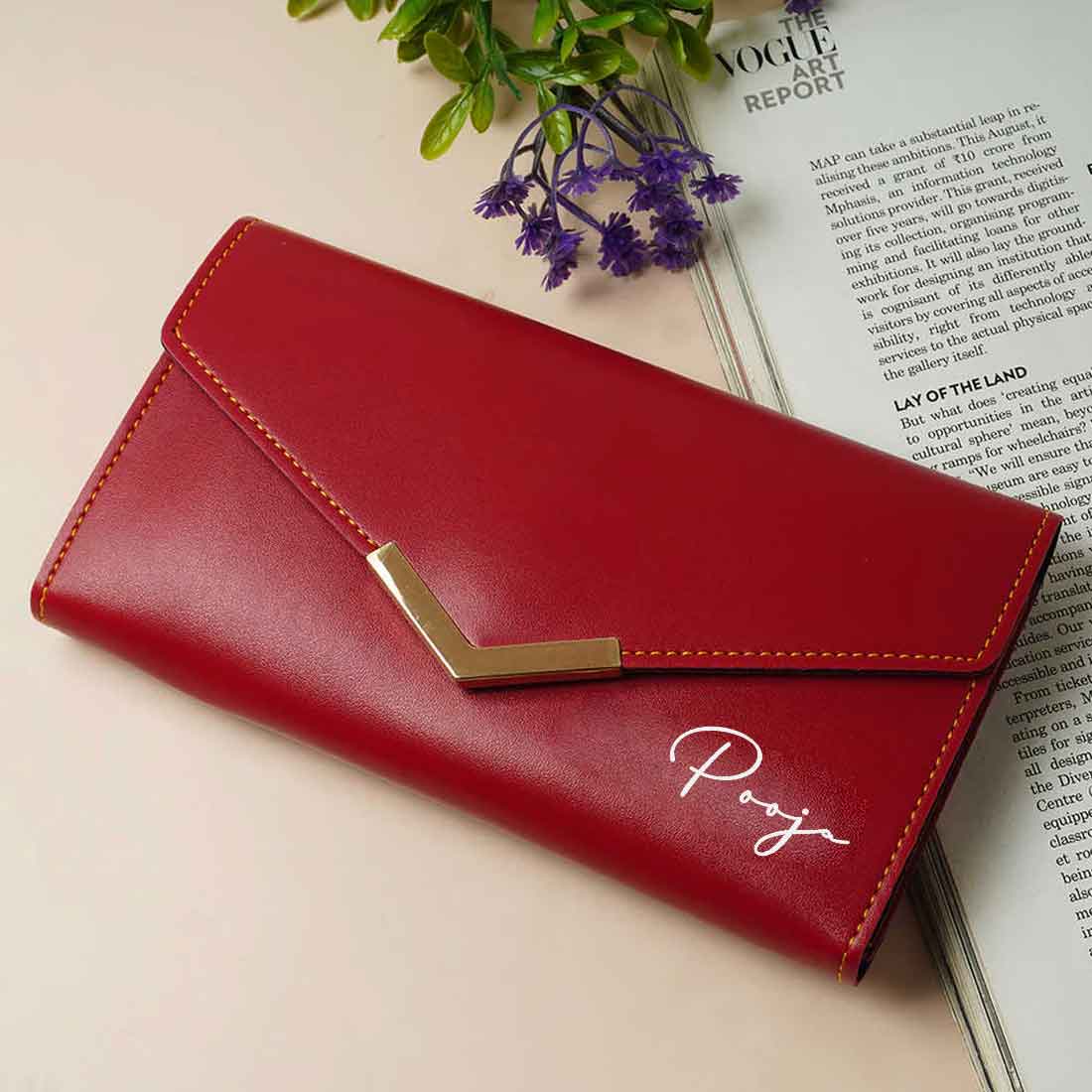 Customized Ladies Clutch Purses - Faux Leather Wallet for Women - Image 7