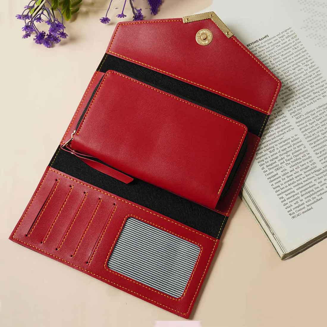 Customized Ladies Clutch Purses - Faux Leather Wallet for Women - Image 9