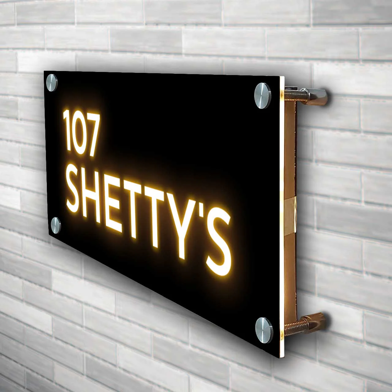 Customized LED Name Plates - House Name Plate with Light & 3D Raised Fonts - Image 8