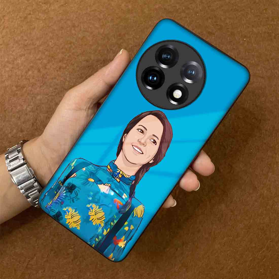 Customized Mobile Cover Oneplus 11 Phone Back Cover with Image - Cartoonize Photo - Image 3