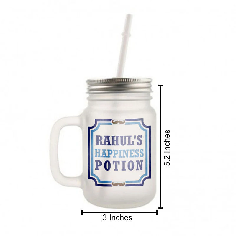 Customized Monogram Mason Jar - Happiness Potion - Image 3