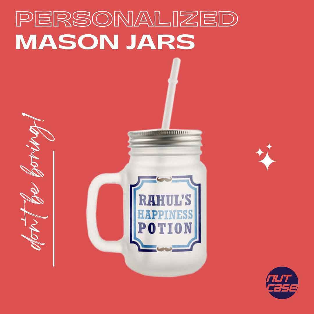 Customized Monogram Mason Jar - Happiness Potion - Image 4