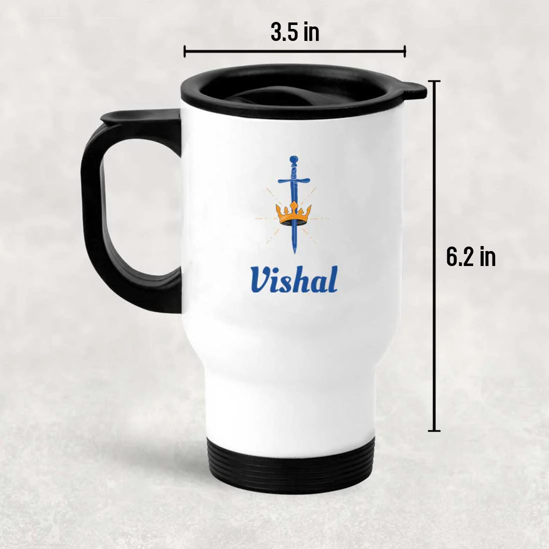 Customized Mugs with Names For Car Cup Holder - Insulated Travel Cup with Lid - Image 4