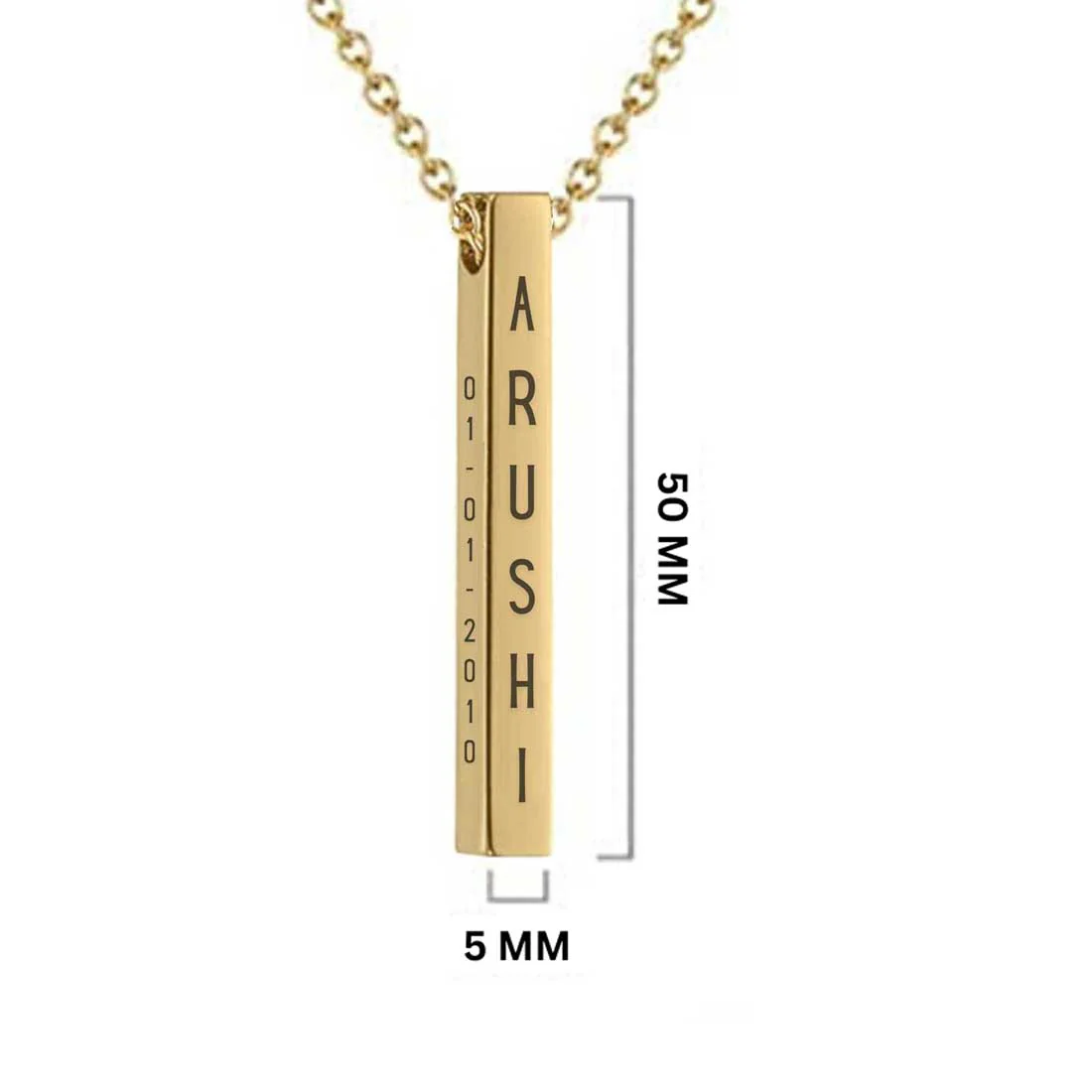 Customized Name Pendant With Chain Engraved Jewelry for Men Women - Add Name Date - Image 13
