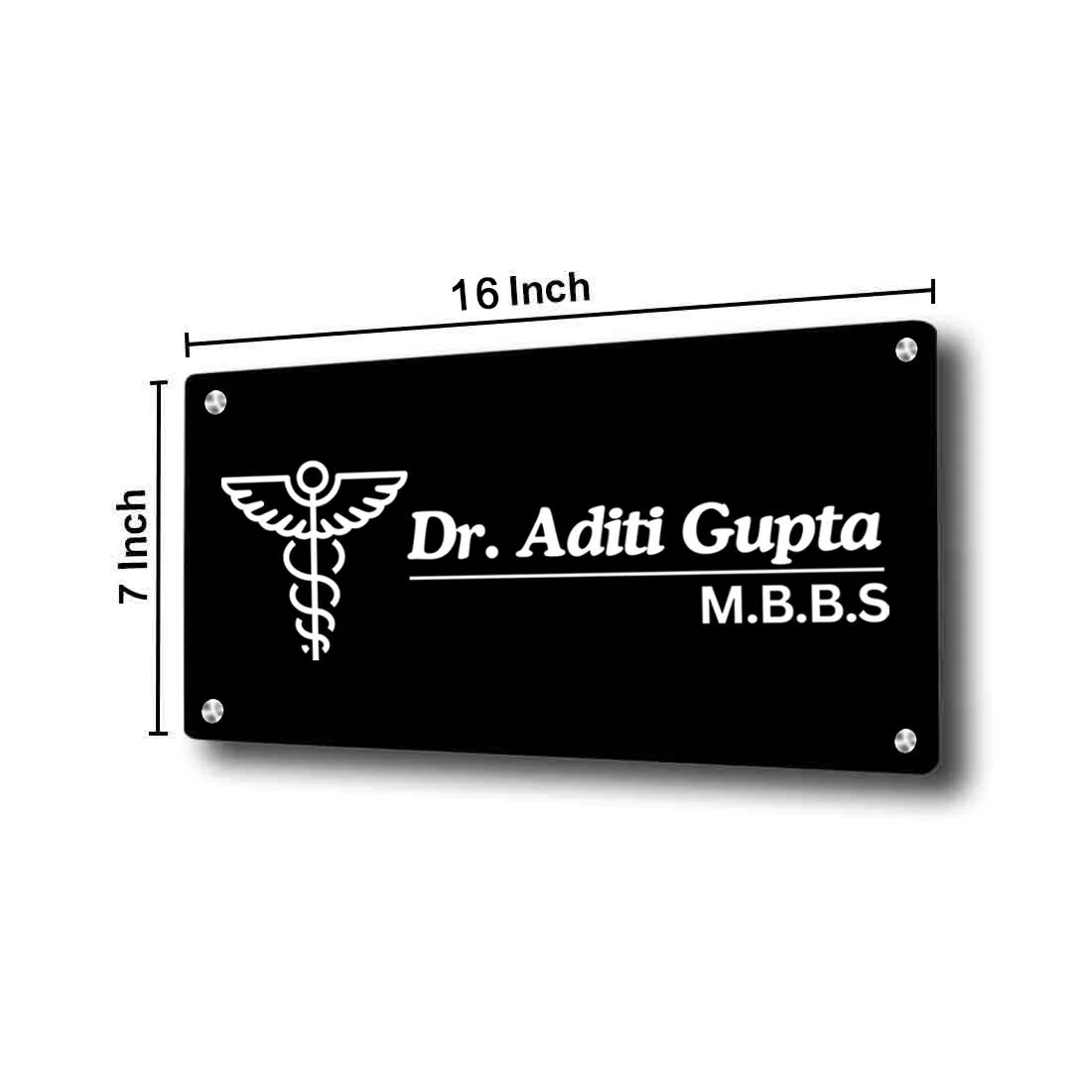 Customized Name Plate for Doctor - Name Board for Home, Office - Image 2