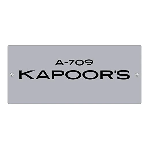 Customized Name Plate Design in Acrylic for Home Flats Entrance Door Personalized Acrylic Board - Image 3