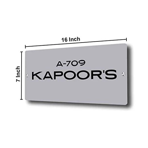 Customized Name Plate Design in Acrylic for Home Flats Entrance Door Personalized Acrylic Board - Image 8
