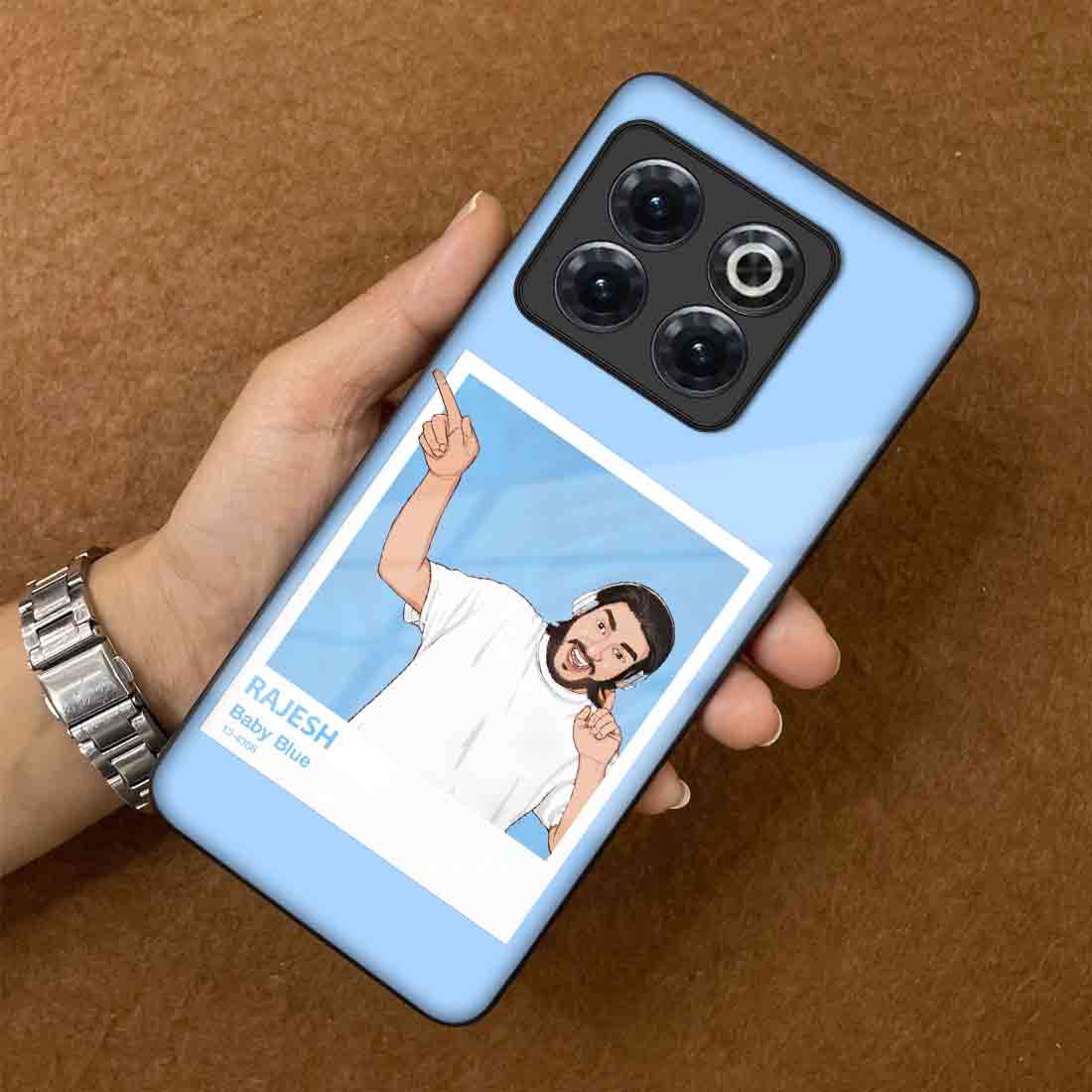 Customized Oneplus 10t Cover Case with Image Back Mobile Case - Cartoonify From Photo - Image 3