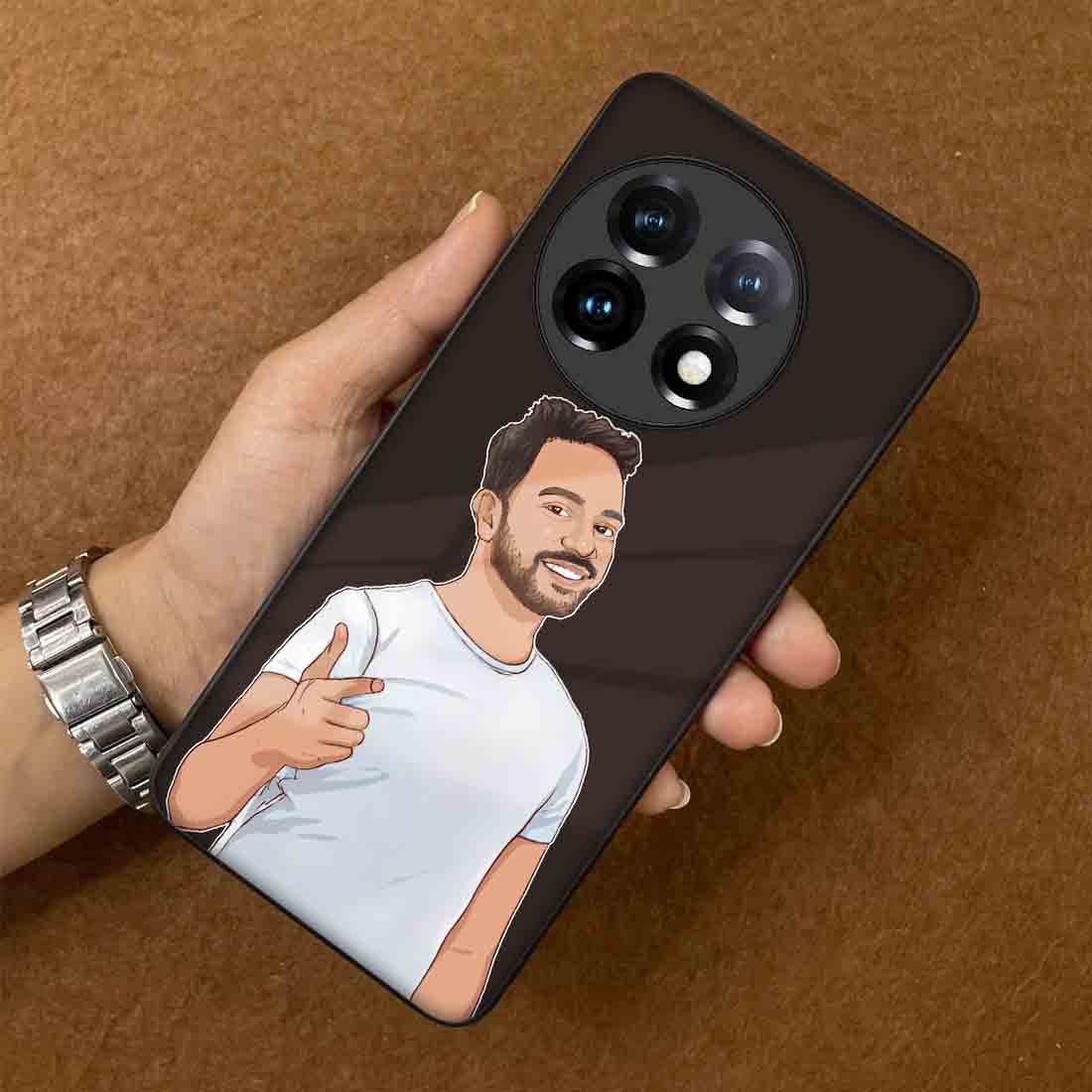 Customized Oneplus 11 Mobile Cover with Image One Plus Back Cover - Cartoonize Photo - Image 3