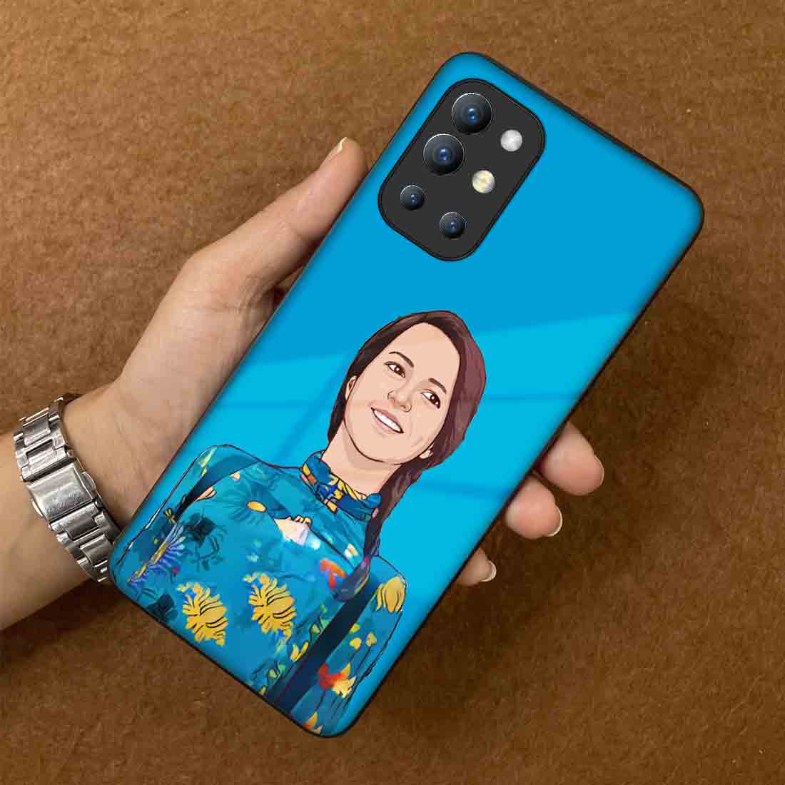 Customized Oneplus 9R Cover Case with Photo One plus Mobile Back Cover - Cartoonify From Photo - Image 3