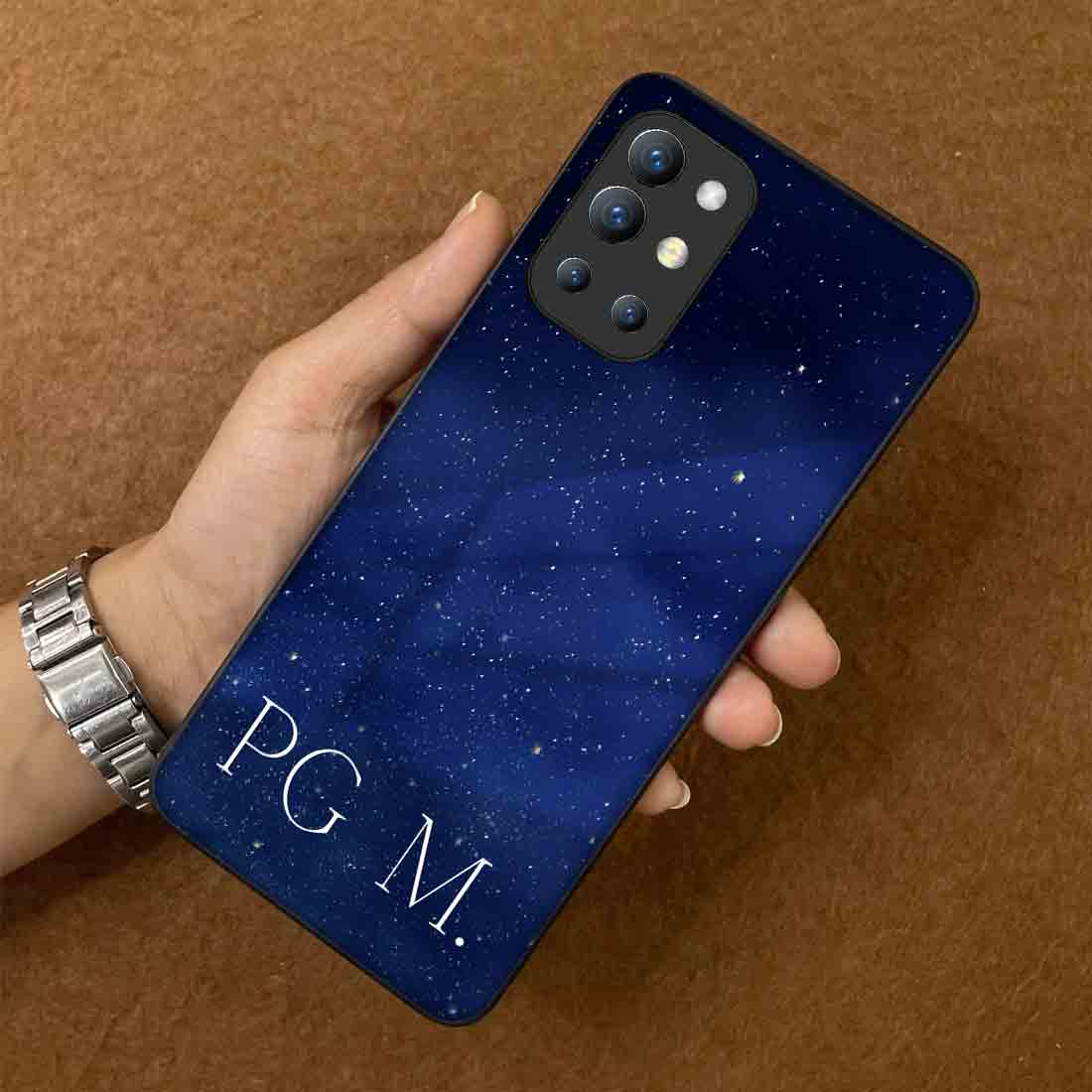 Customized Oneplus 9R Phone Cover Designer Phone Cases with Name - Starry Night - Image 3