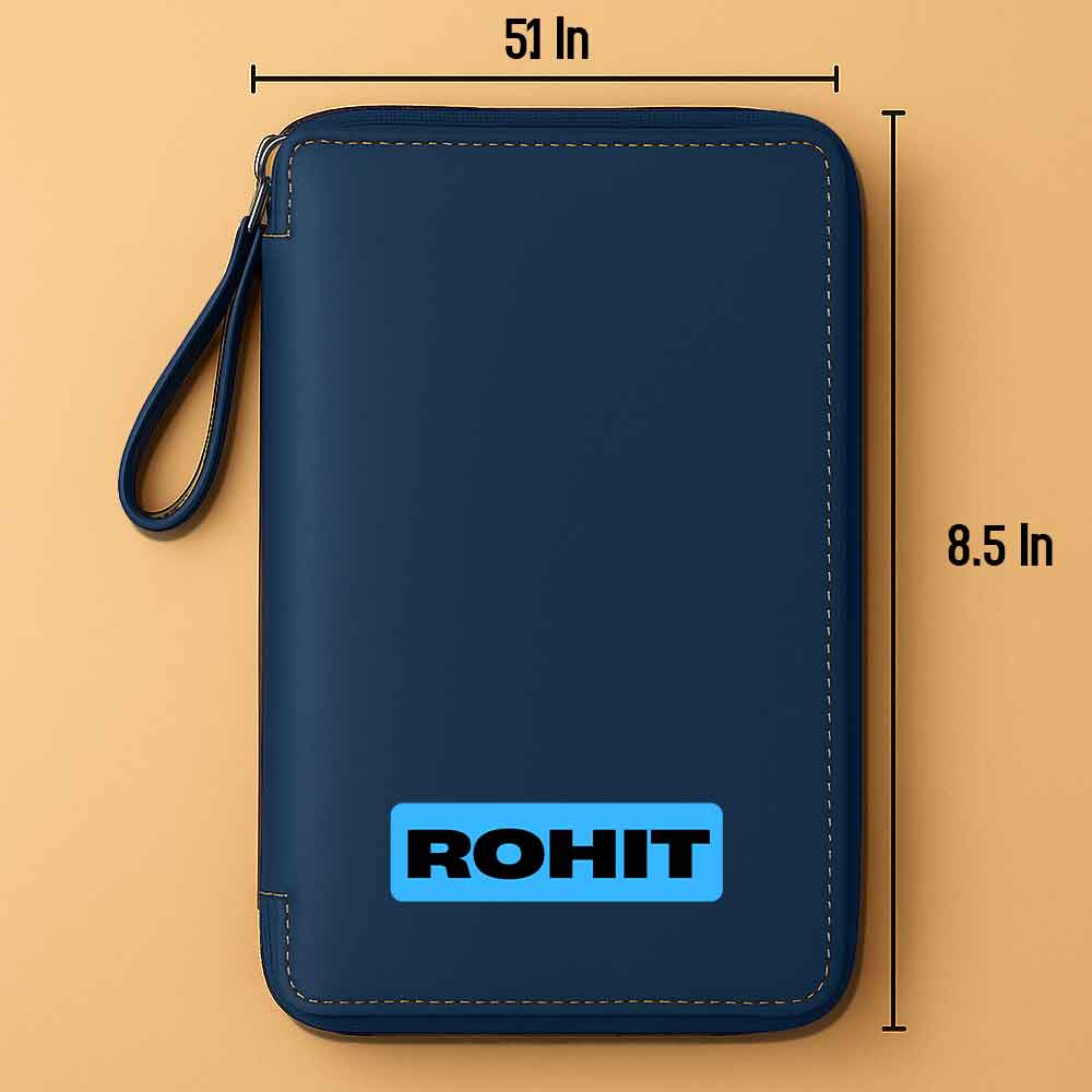 Customized Passport Case with Name Faux Leather Passport Wallet & Luggage Tag Set - Image 12
