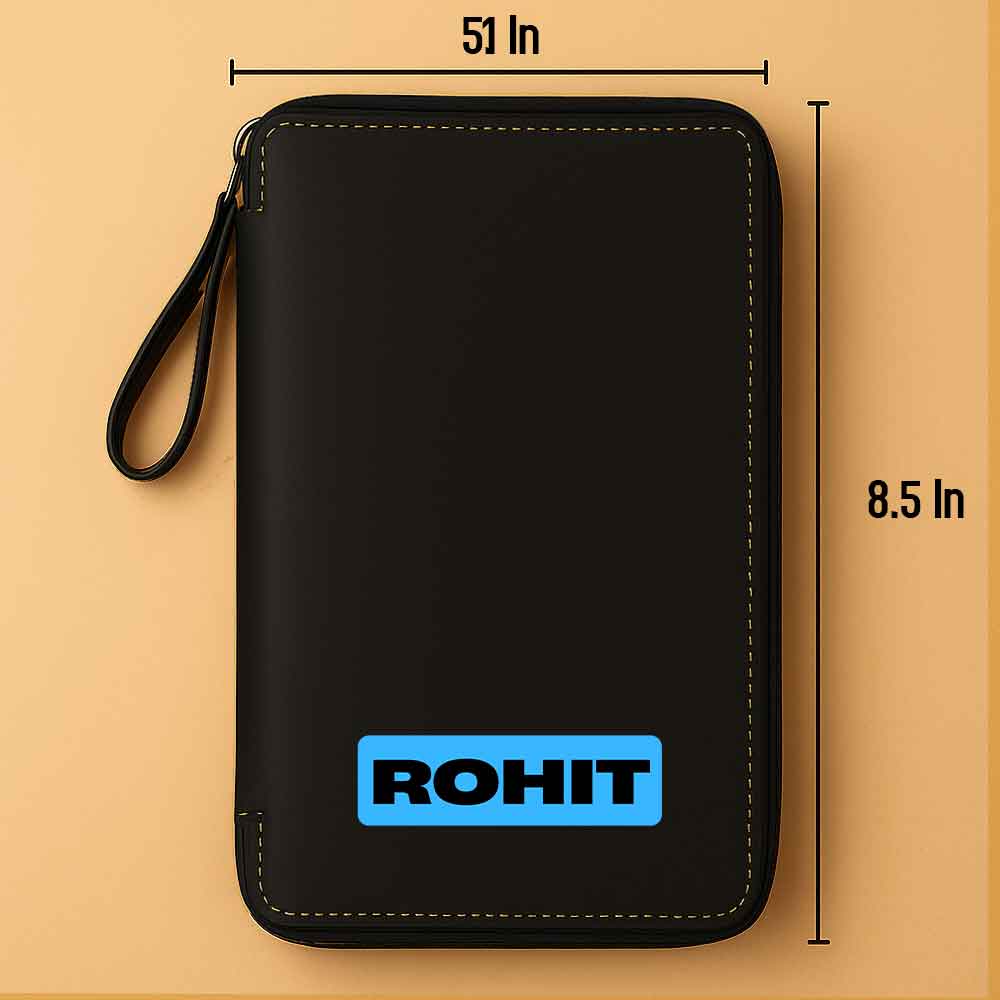 Customized Passport Case with Name Faux Leather Passport Wallet & Luggage Tag Set - Image 5