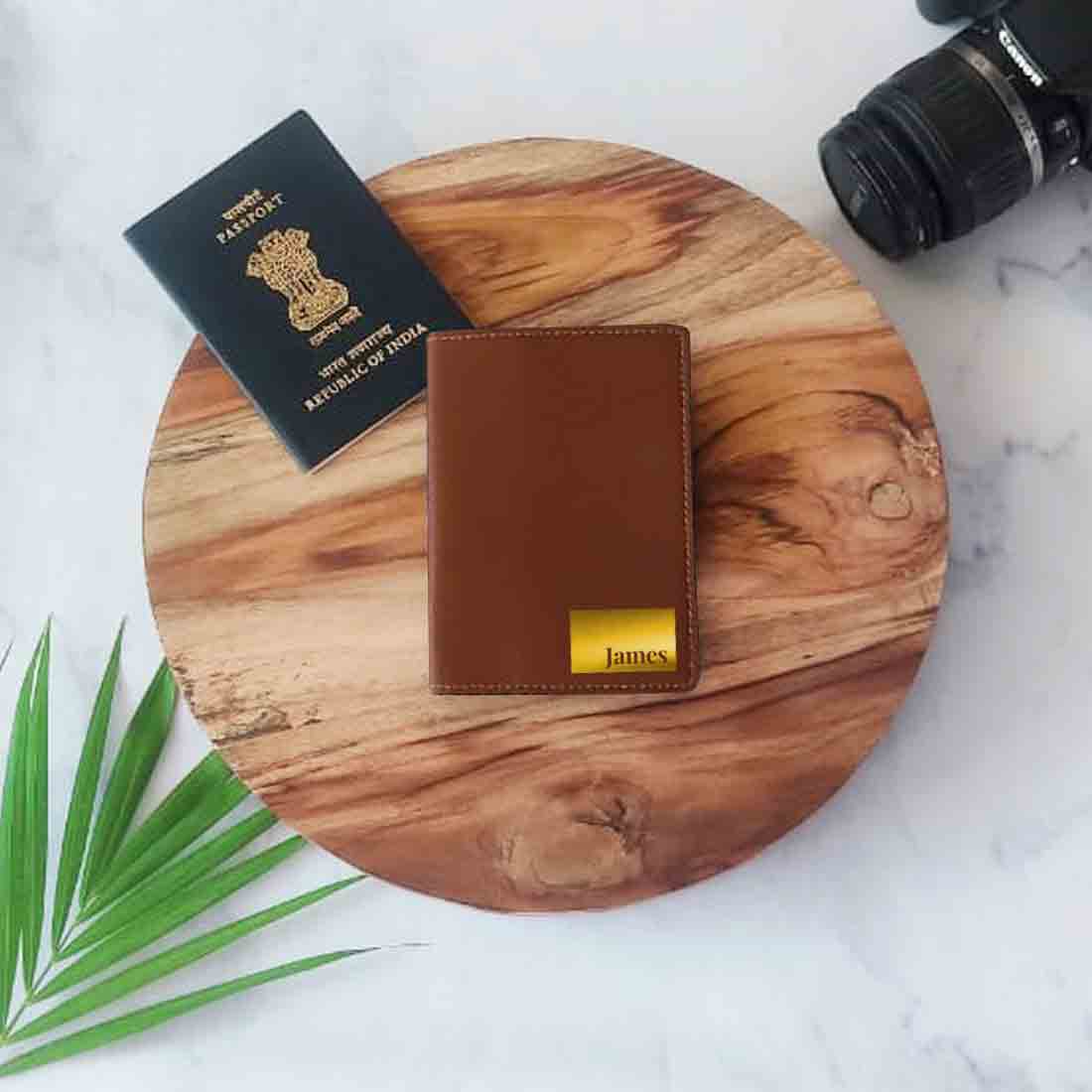 Personalized Pu Leather Travel Wallet Passport Cover - Name Box - Image 13