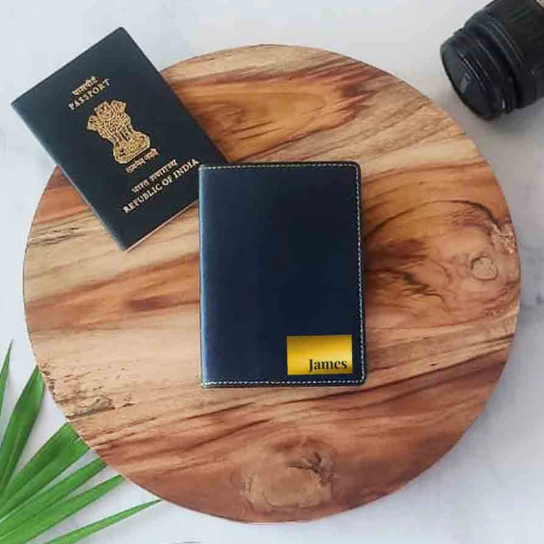 Personalized Pu Leather Travel Wallet Passport Cover - Name Box - Image 33