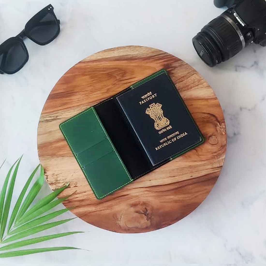 Personalized Vegan Leather Passport Holder Add Name - Monogram - Image 23