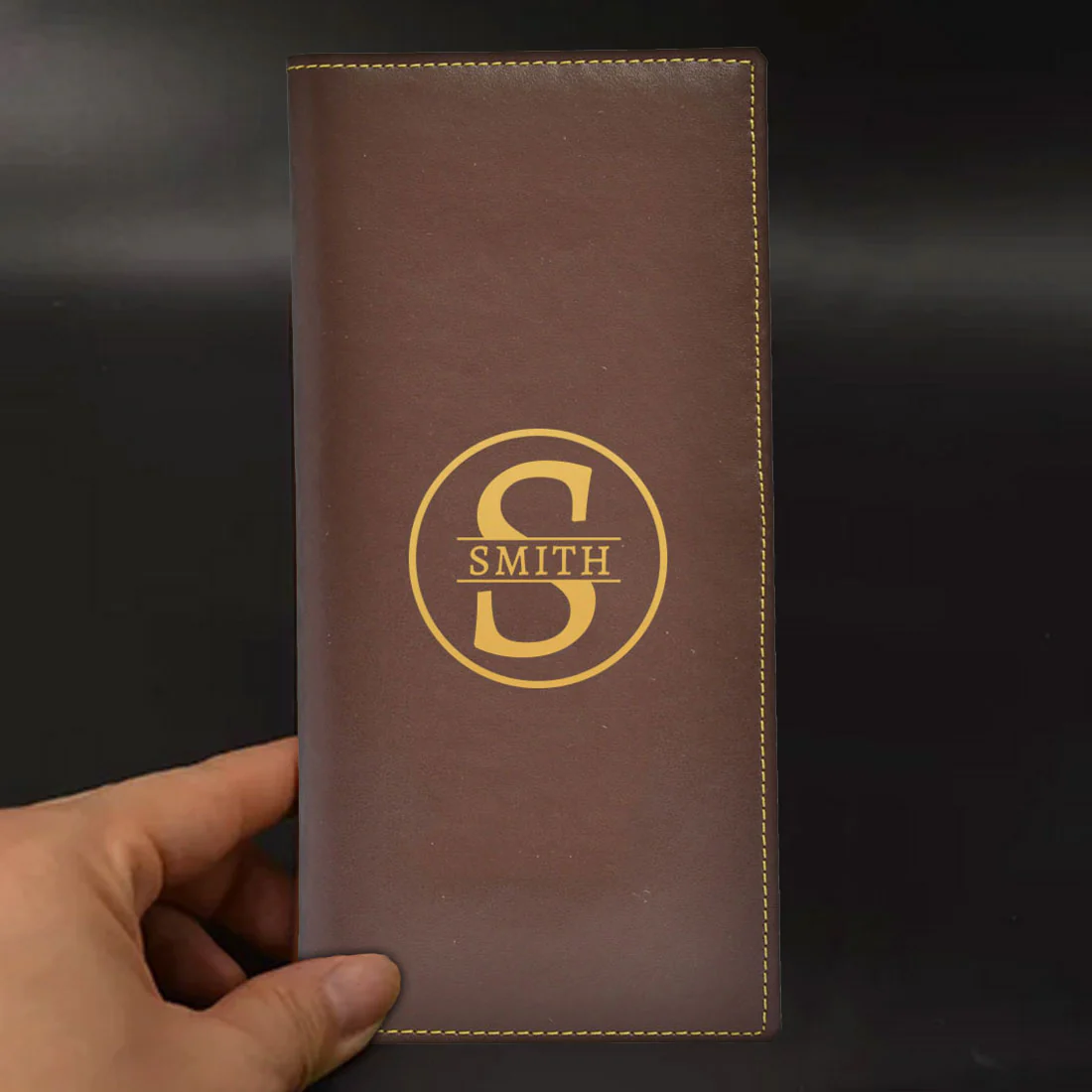 Personalized Passport and Document Holder Travel Organizer Leather- Add Name - Image 2